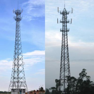 China Coating Steel Tubular Lattice Tower Mobile Telecommunication for sale