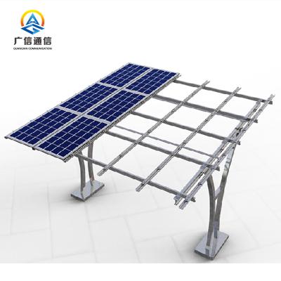 China Q235 Solar Panel Support Structure 40FT Carport Steel Frame Structure for sale