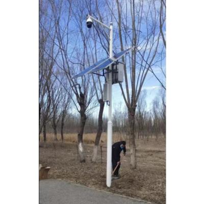 China 3m 4m 5m Galvanized Steel Pole With Traffic Signal Solar Monitoring CCTV Camera for sale