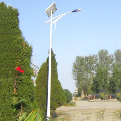 China 6m Tapered Round Steel Street Light Pole For Solar LED Lights Mounting for sale