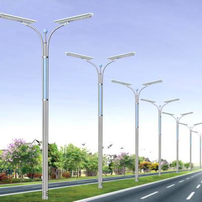 中国 6m - 12m Buried Or Flange Mounted Street Light Pole For Outdoor 販売のため