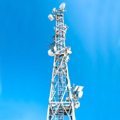 China Custom Galvanized Steel Telecom Tower Self Support Free Standing Lattice Tower for sale