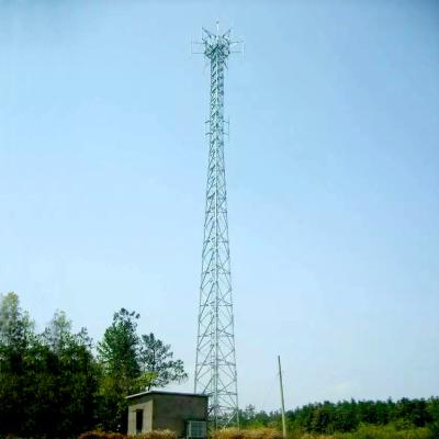 China Heavy Duty Transmission Steel Tower Pile Foundation Lattice Structure Telecom Tower for sale