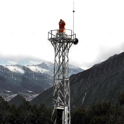 China Torre meteorológica de acero galvanizado de auto-apoyo con mástil de rejilla de 40 metros en venta