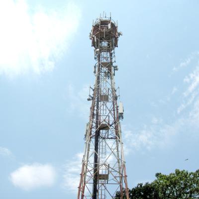 China Aço Galvanizado Autossustentável Retalho Mast 5G Telecom Tower 45m à venda