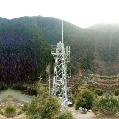 China Galvanized Steel Self-support Lattice Mast GSM BTS Communications Tower 55m for sale