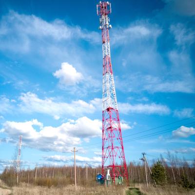 China Galvanized Steel Structure Lattice Mast BTS Communication Tower 50m Tall for sale