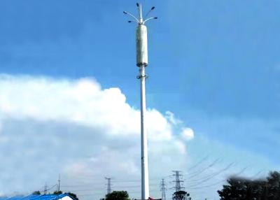 China 35m 45m Dual Lifting Mono Pole Tower Hight Mast Street Light Pole for sale