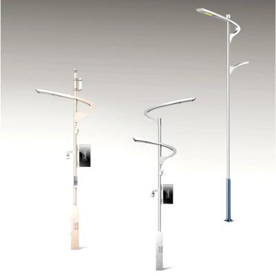 China Custom Octagonal Galvanised Street Light Pole 3m Steel Galvanized Octagonal Pole for sale