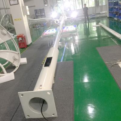 China A coluna revestida PVDF de aço galvanizado 3m da luz de rua do pó revestiu à venda