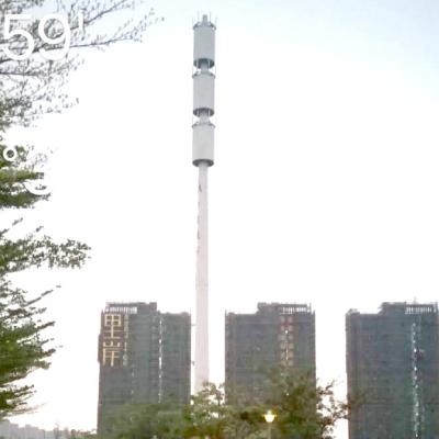 Chine Immersion Q235 chaude élevée galvanisée du mât 35m de tour unipolaire en acier de télécom à vendre