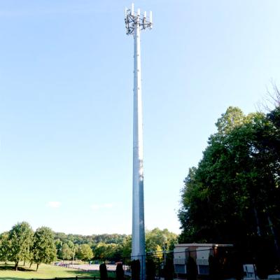 China Communication Antenna Galvanised Steel Pole 50m High Mast ODM for sale