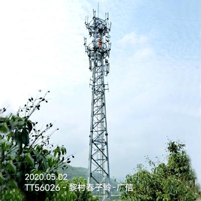 China 60m Galvanized Lattice Steel Towers Low Carbon Self Supporting for sale