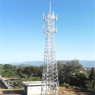 China 4 heißes Bad-Galvanisation des Bein-selbsttragende Telekommunikations-Stahlturm-30m zu verkaufen