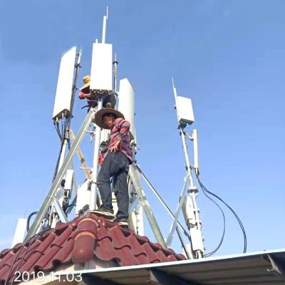 China Hot Dip Steel Rooftop Telecommunication Tower Q235 Microwave Towers for sale