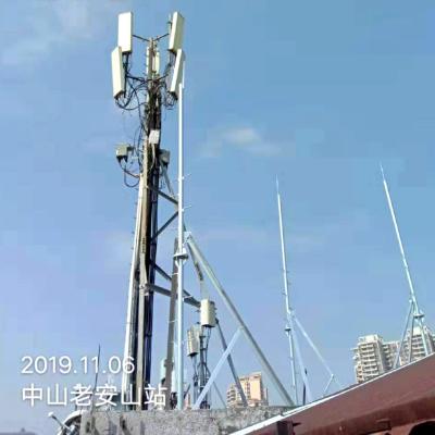 China 3 prova de aço da torre de antena 15M do telhado do tripé dos pés Self Supporting Explosion à venda