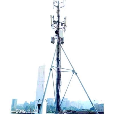 中国 5G Microcellの電気通信20mの屋根の台紙のアンテナ鉄塔Climbable ISO9001 販売のため
