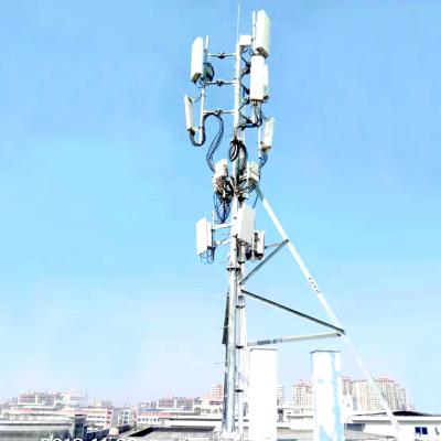 China Hot Dip Galvanized Rooftop Antenna Tower Q235 Microcell Towers for sale