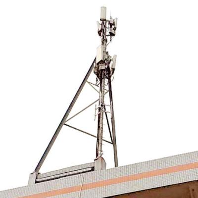 Chine 20m ont galvanisé la télécommunication en acier de la tour d'antenne de dessus de toit 3G 4G 5G à vendre