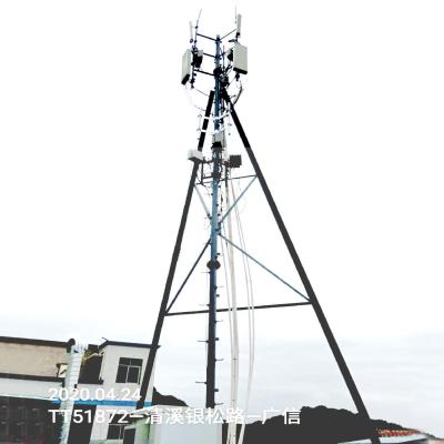 Chine la tour d'antenne de dessus de toit de mât de trépied de 5m a galvanisé l'acier soudable à vendre