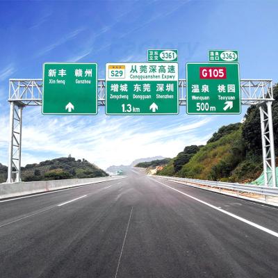 China ISO9001 Highway Billboard Steel Structure 45m Free Standing for sale