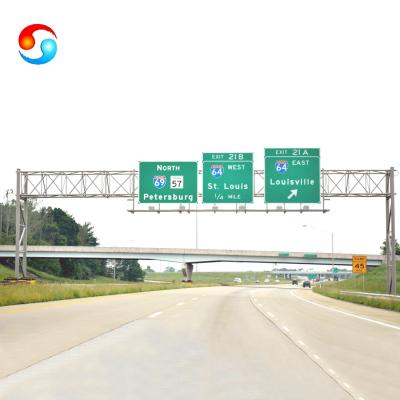 China Q235 Customized Galvanized Steel Frame Structure for Traffic Sign for sale