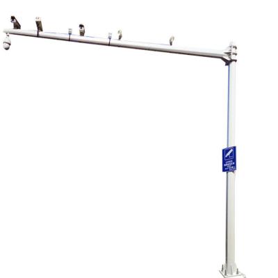 China 5m Security Camera Mounting Pole Galvanized Steel Q235 Cctv Posts for sale