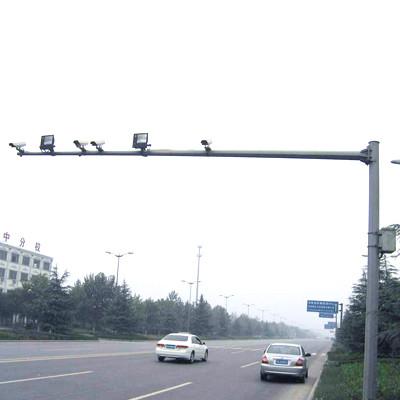China Sola capa de encargo del polvo de poste los 35m de la cámara de vigilancia del brazo en venta