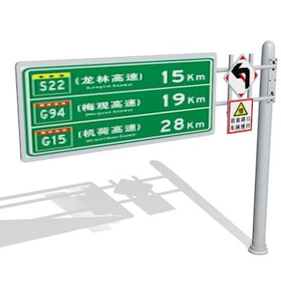 China 20m Galvanized Steel Street Sign Pole Self Supporting OEM ODM for sale
