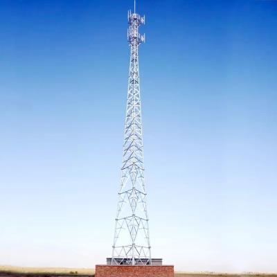 China 4-Legged Self Supporting Mobile Steel Tower 30m to 70m Hot Dip Galvanized Pole for sale