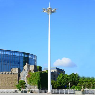 中国 OEMは複数の頭部LEDの街灯のための鋼鉄20m高いマスト実用的な街灯柱に電流を通した 販売のため