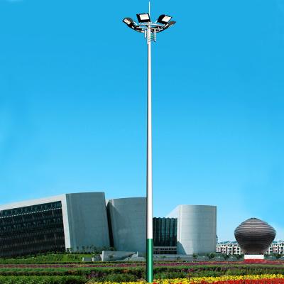 China Straight Round Galvanised Street Light Pole 15-35m High Mast Lighting Tower for sale
