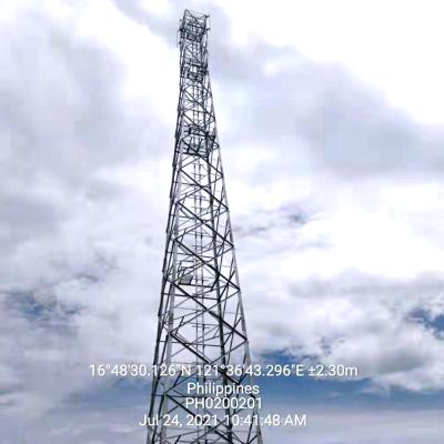 China GSM Microwave VHF Radio Communication Tower Galvanized Steel for sale