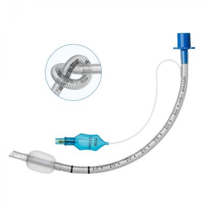 China El catéter endotraqueal 3.0-9.5m m de la anestesia del tubo reforzó los tubos endotraqueales disponibles abofeteados en venta