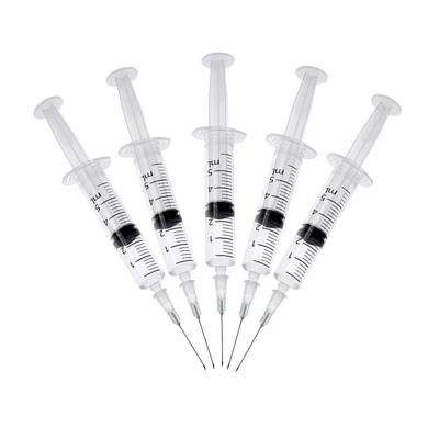 China Hypodermic Injection Disposable Sterile Syringe 5ml Luer Slip Syringe With Needle for sale