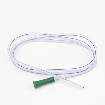China Disposable PVC Sterile Silicone Coated Catheter Plain Type Connector Suction Catheter for sale