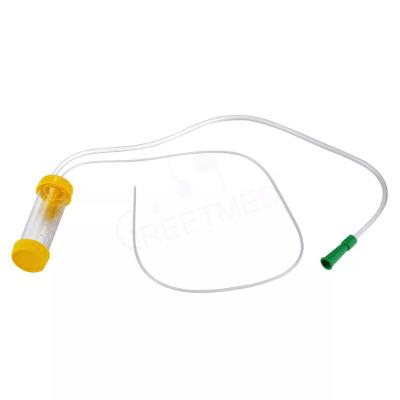 China Infant Silicone Coated Catheter Disposable Suction Mucus Extractor For Hospitals for sale