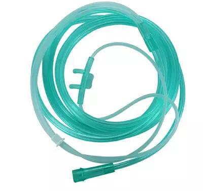 China Medical Sterile Nose Oxygen Cannula With Soft Curved Straight Prong for sale