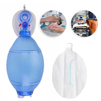 China Emergency Vetilation Adult PVC Resuscitation Balloon BVM Resuscitator With Ambu Bag for sale