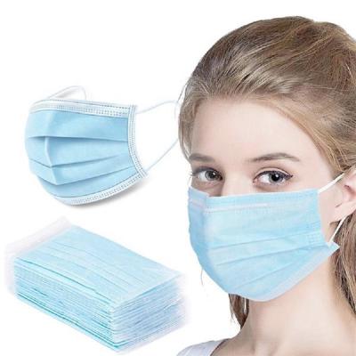 China Máscara protetora médica descartável cirúrgica protetora de 3 dobras não tecida à venda