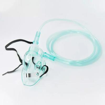 China Disposable  Sterile Medical Oxygen Masks For Hospital Home Made of Medical Grade PVC for sale