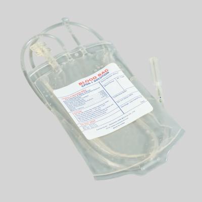 중국 CE/ISO 13485 Medical Disposable 450ml 500ml Single CPDA Blood Collection Bag 판매용