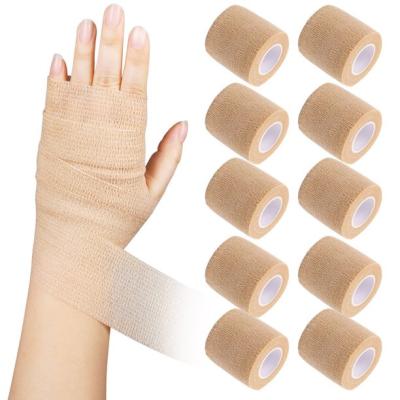 China Self Adhesive Sports Tape Wrist Ankle Sterile Gauze Bandage Rolls Surgical Gauze Rolls for sale