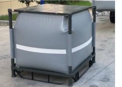 China Grey Recycled PVC Liquid Jumbo Bag Stainless Steel Pallet Available 1 Ton / 1000L for sale