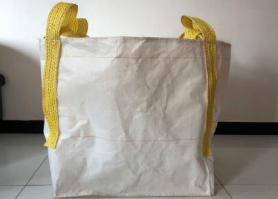 China Building Use 1 Tonne Bulk Bags , 100% Virgin PP White Large Bulk Bags for sale