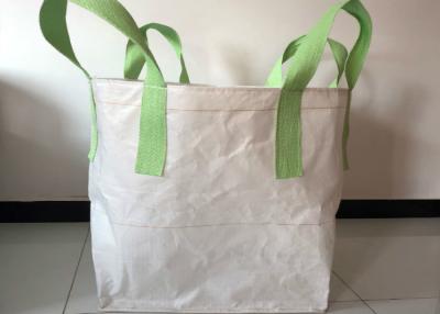 China Green Lifting 1 Ton Storage Bags , Large Reinforce Woven Jumbo Bags for sale