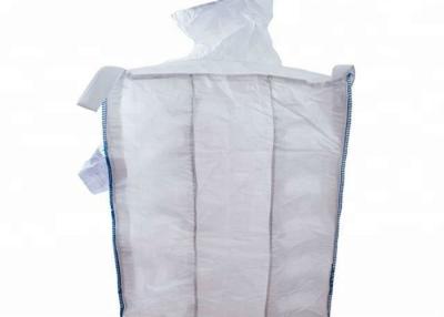 China Flat Bottom Breathable FIBC Bulk Bags , 1 Ton Virgin PP Super Sacks Bags for sale