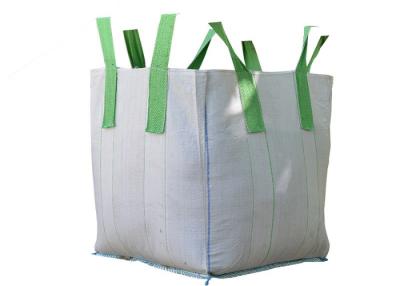 China Cross Corner Green Lifting PP Container Bag Full Open Top / Custom Size Founded for sale