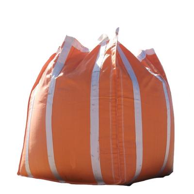 China 1 Ton Orange Heavy Duty Bulk Bags , Side Discharge PP Woven Packaging Bags for sale