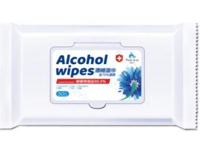 China Non Woven 75% Anti Bacterial Alcohol Wet Wipes / Wet Sanitizing Wipes for sale
